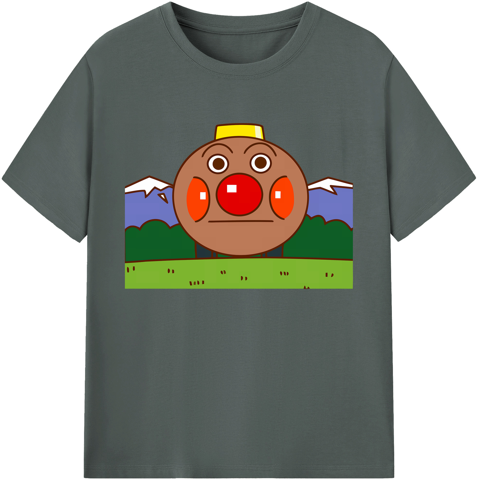 （画像用） アンパンマン Anpanman 綿100％ メンズ半袖Tシャツ｜肌触りやわらか＆通気性